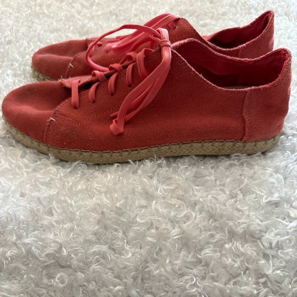 TOMS Suede Hibiscus Espadrille/Sneaker Size 8.5 - Picture 9 of 9